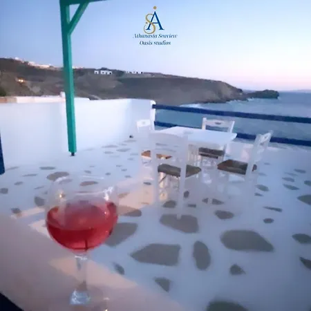 Mykonos Athanasia Seaview Oasis By The Port Apartment