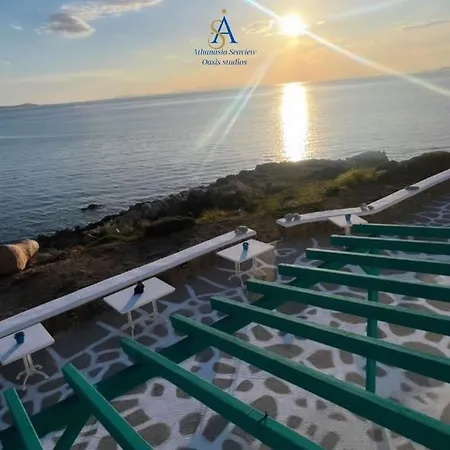Mykonos Athanasia Seaview Oasis By The Port Apartment